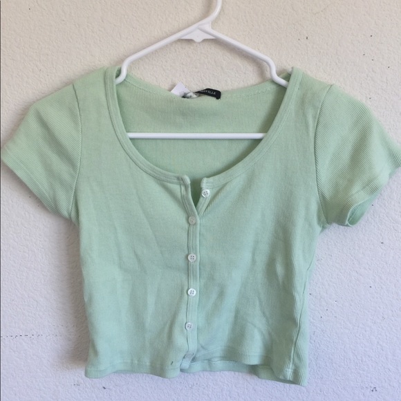 Brandy Melville pastel green Zelly top - Picture 5 of 5